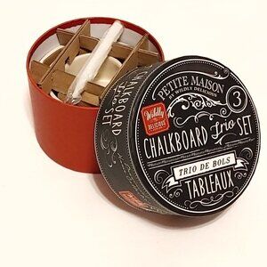 Petite Maison Wildly Delicious CHALKBOARD TRIO BOWL SET BNIP